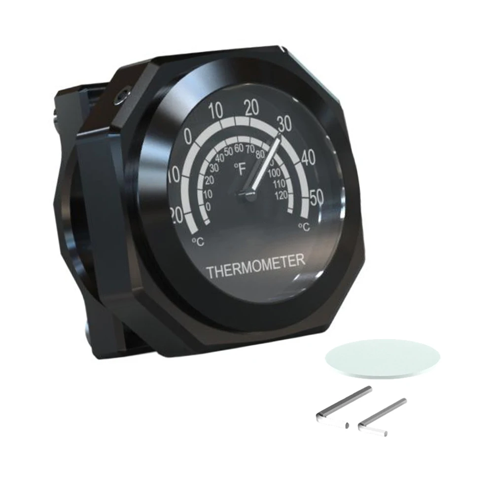 

22-28 мм мотоциклетный водонепроницаемый дисплей температуры, термометр с циферблатом на руль, алюминиевый сплав для Yamaha Kawasaki Honda Suzuki