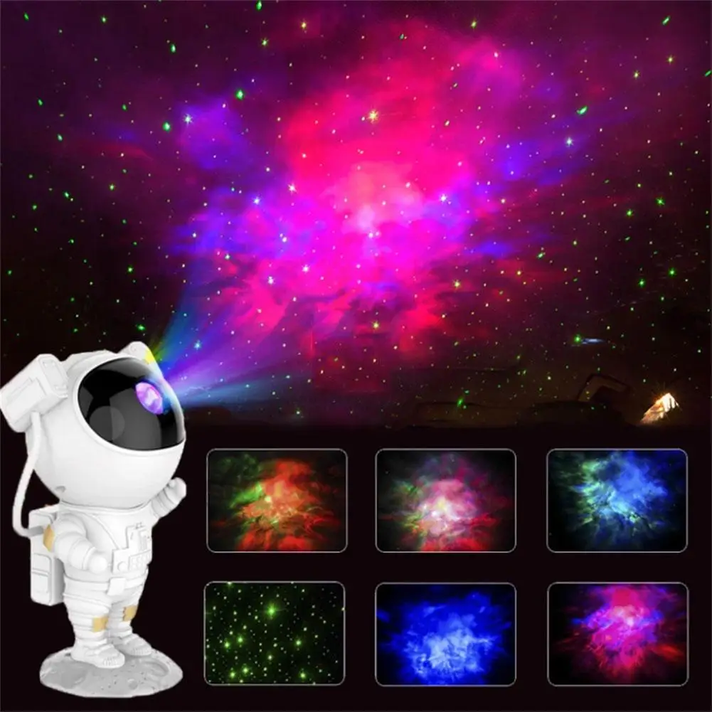 

Astronaut Galaxy Star Projector Starry Sky Night Light USB Rotating Nightlights For Decorative Luminaires Children's Gift