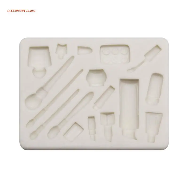 

Красивая Кисть для макияжа, искусственная подвеска, смола, форма, помада, палитра теней для век, инструменты для изготовления ювелирных изде...