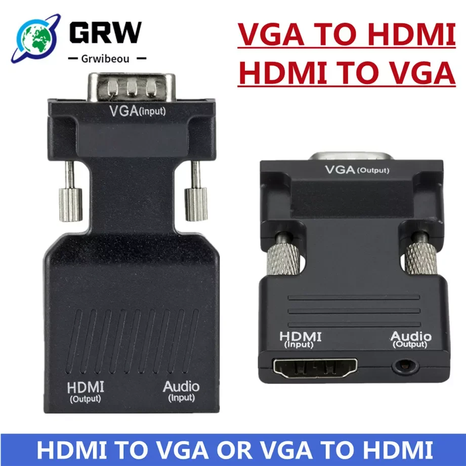 

HDMI-compatible to VGA Adapter Digital to Analog Converter Cable For Xbox PS4 PC Laptop TV Box to Projector Displayer HDTV