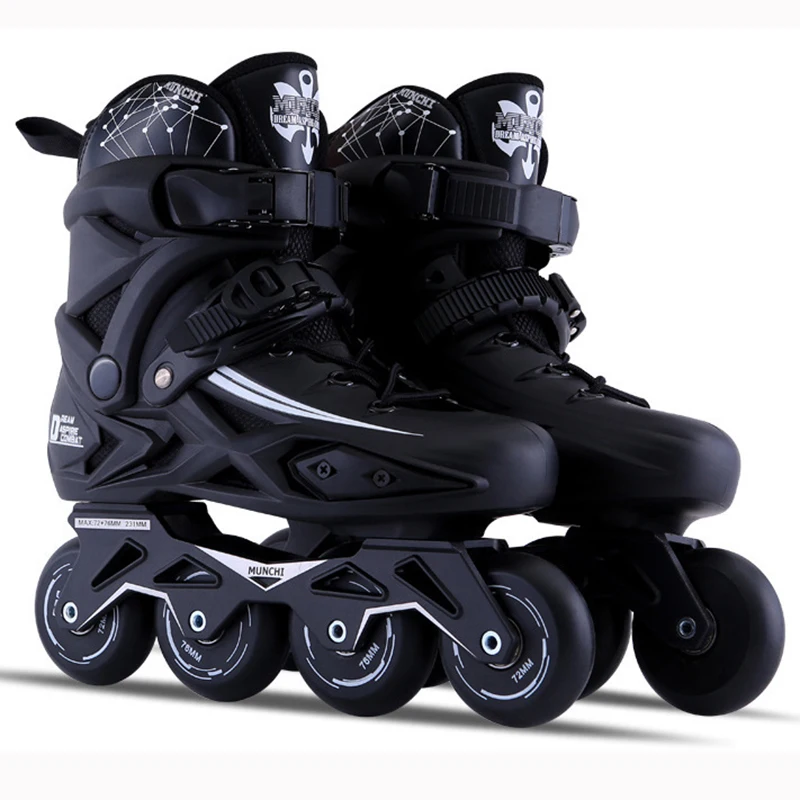 Professional Inline Roller Skates Woman Man Kids Adult Speed Skate Sliding Free Sneakers Outdoor patins 4 rodas Size 30-44