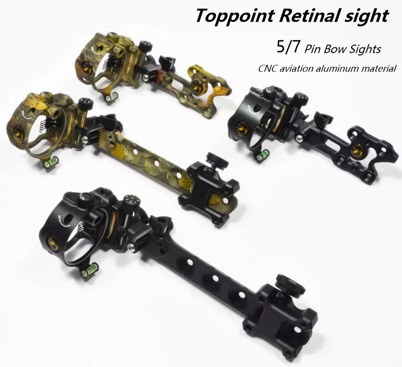 Topoint 5/7 pin DB9150/DB9250/DB9170/DB9270 прицел для лука Серия DB Сетчатка микро Регулируемый