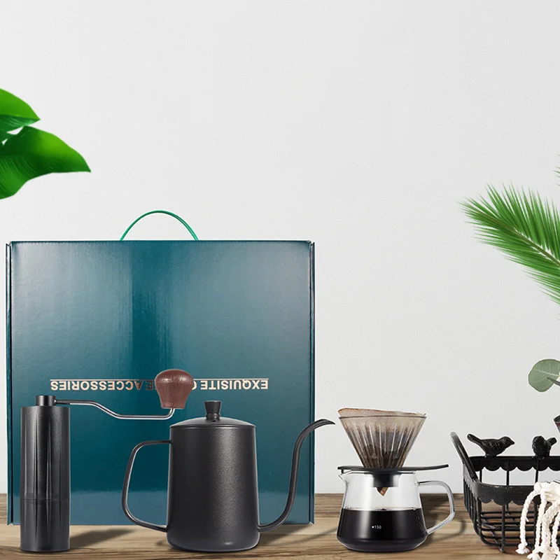 

Factory Direct Sell Portable Coffee Gift Box Set Hand Brew Coffee Maker Tools Set