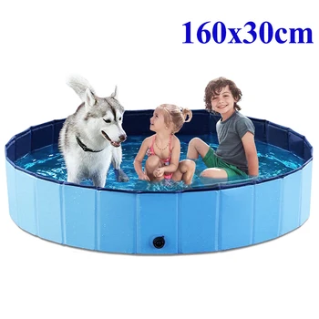 Foldable Dog Pools Pet Bathtub Portable Folding Bathtub Swimming Bath Pond Kids Dog Swimming Pool Baths For Large Dogs Puppy
