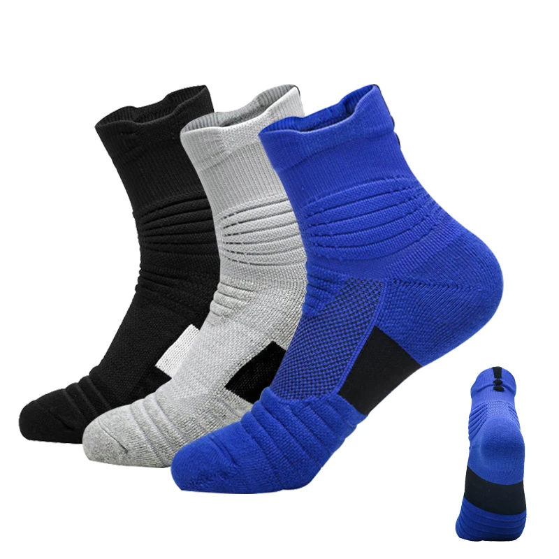 

Баскетбольные носки, мужские Нескользящие носки для бега, походов, футбола, профессиональные Компрессионные носки для велоспорта