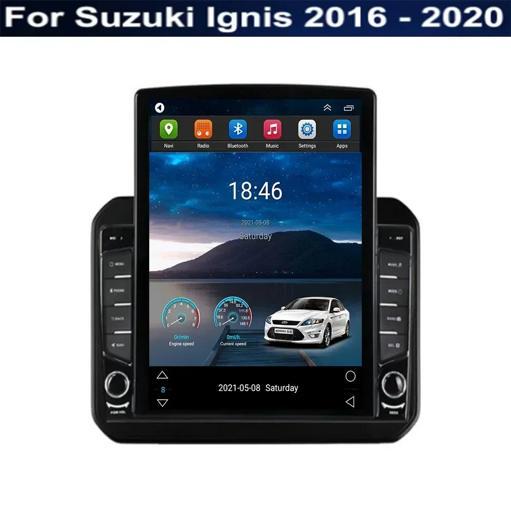 Автомобильный радиоприемник Tesla Style 2 Din Android 13 для Suzuki Ignis 2016-23-2035 Мультимедийный