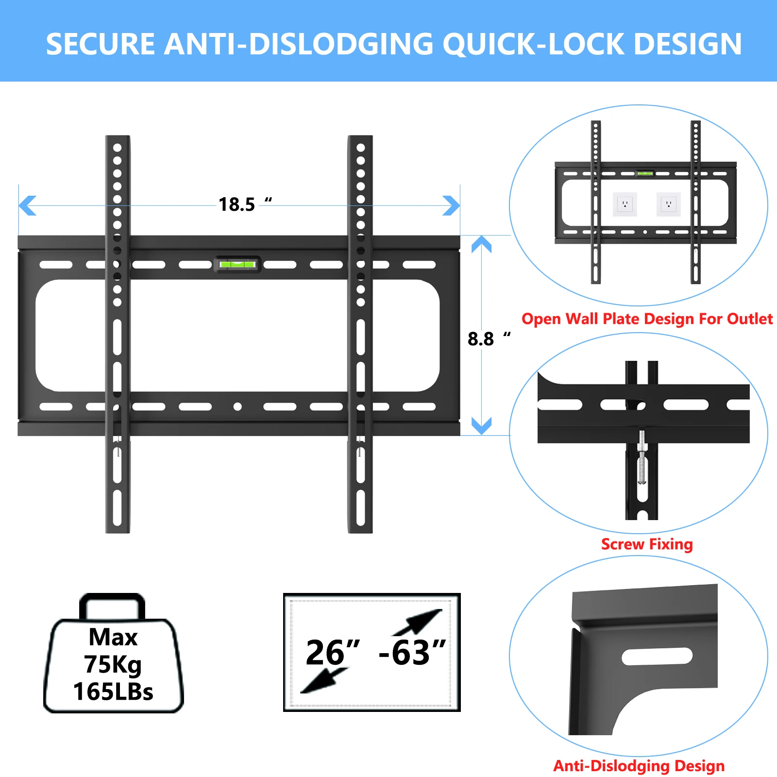 Настенное крепление для телевизора Suszhe настенное 42 дюйма с многобрендовыми