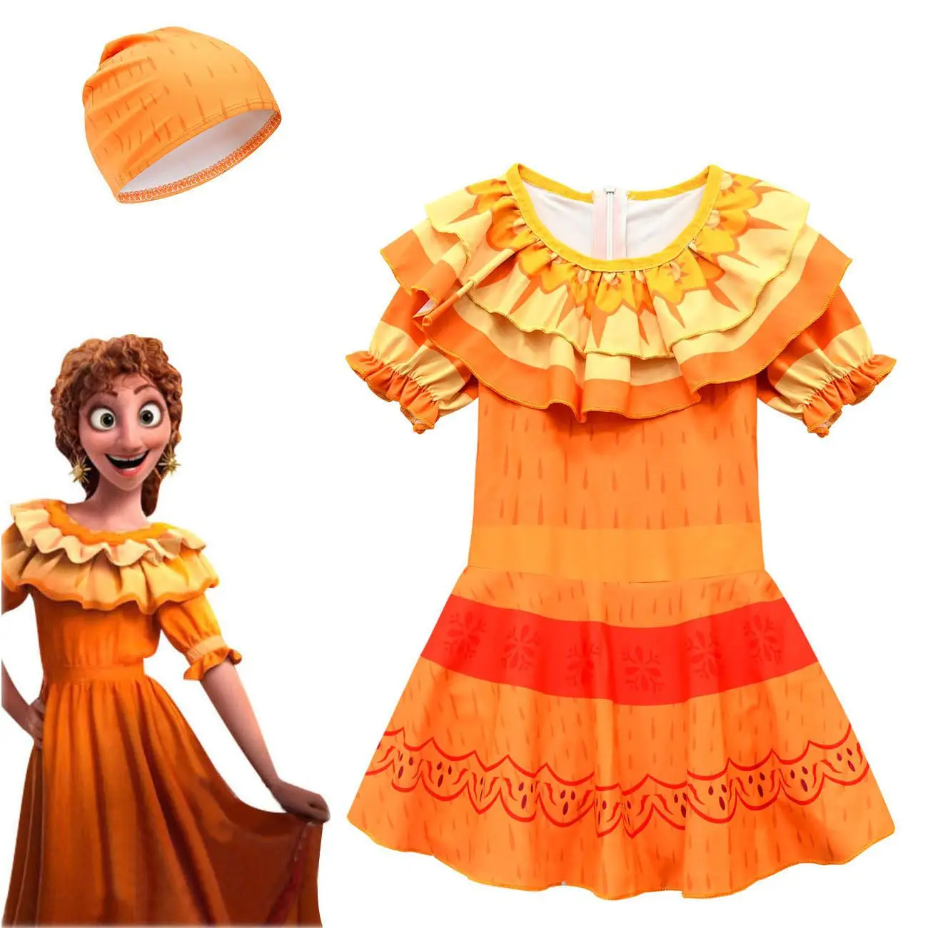 

Детский слитный купальник для девочек, с принтом