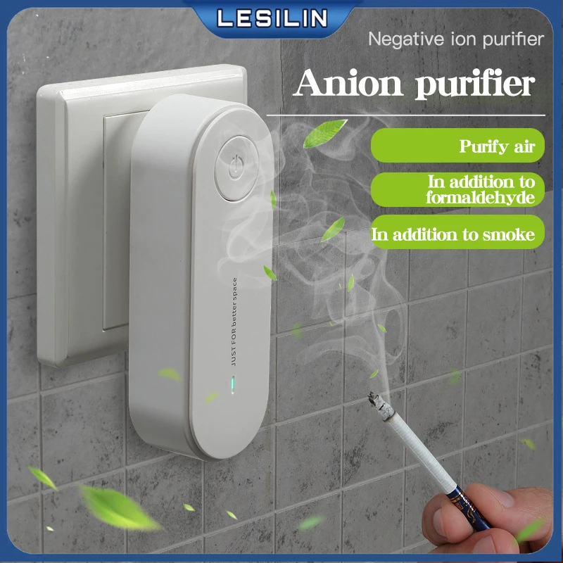 

Многофункциональный очиститель воздуха с отрицательными ионами, розетка с отрицательными ионами для мытья рук в туалете, Дезодоратор с зап...