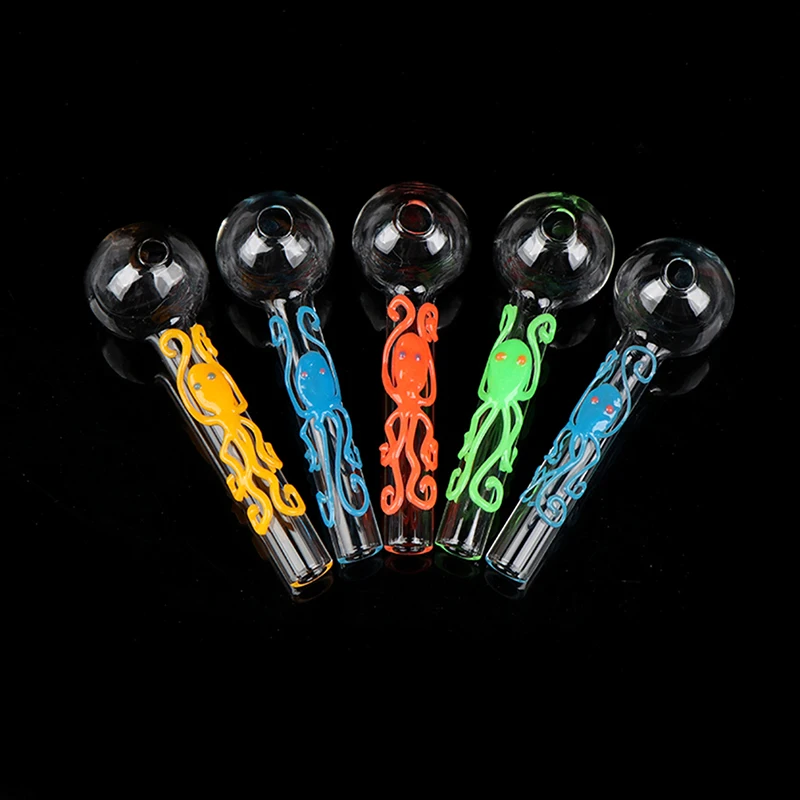 1 шт. новые стеклянные соломинки с пузырьковым шариком портативная прозрачная