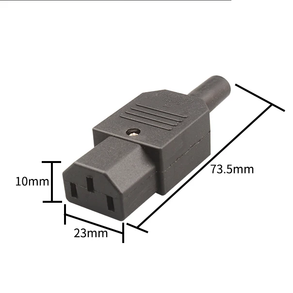 

Кабель IEC320 C14-C13 3-контактный черный