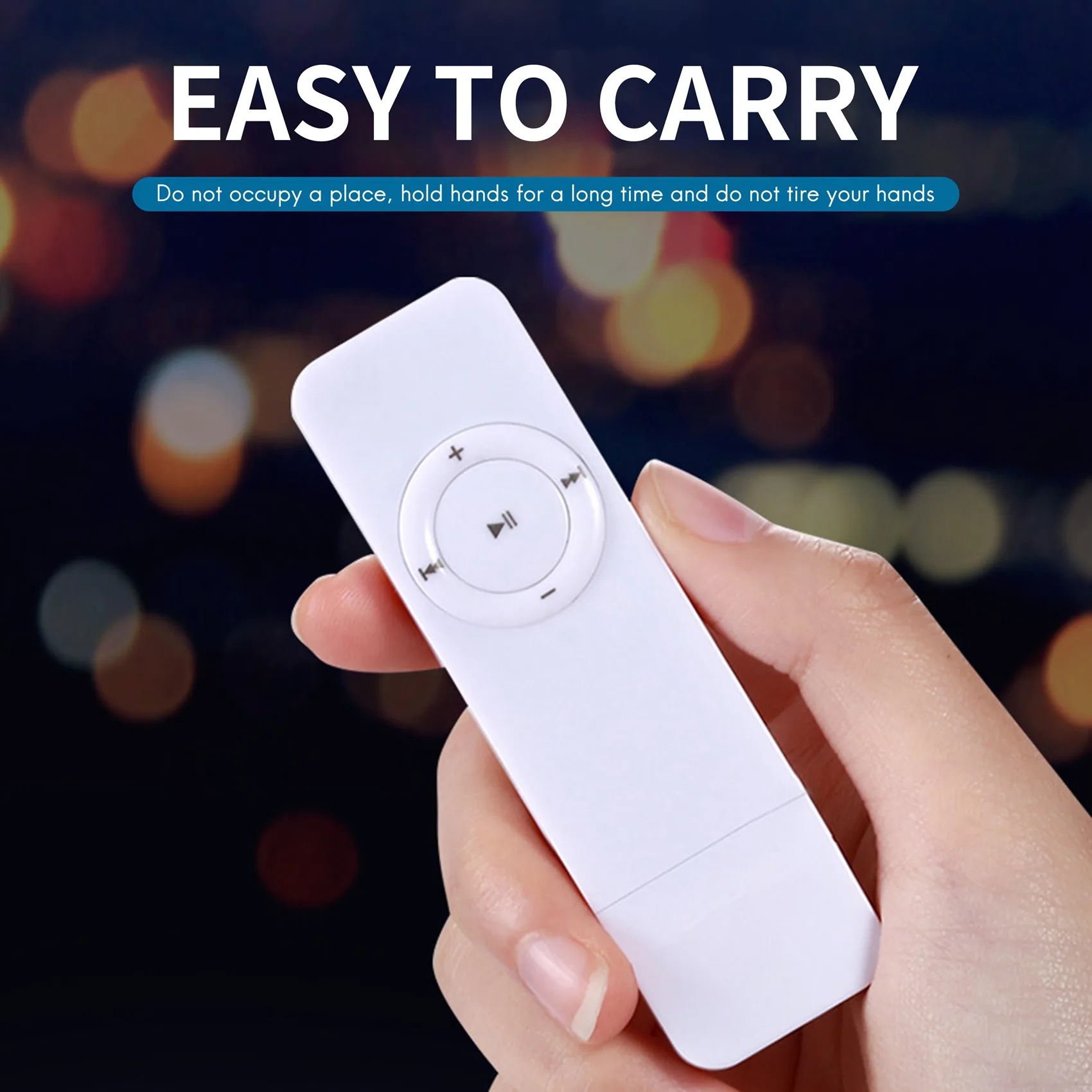 Портативный USB спортивный U-диск мини MP3-плеер с поддержкой TF-карты 32 Гб (белый)