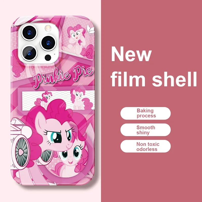 Чехол My P-Ponys L-Little для телефона iPhone 16 15 14 13 12 11 Pro Max XS XR XSMax 6 7 8 Plus глянцевый жесткий