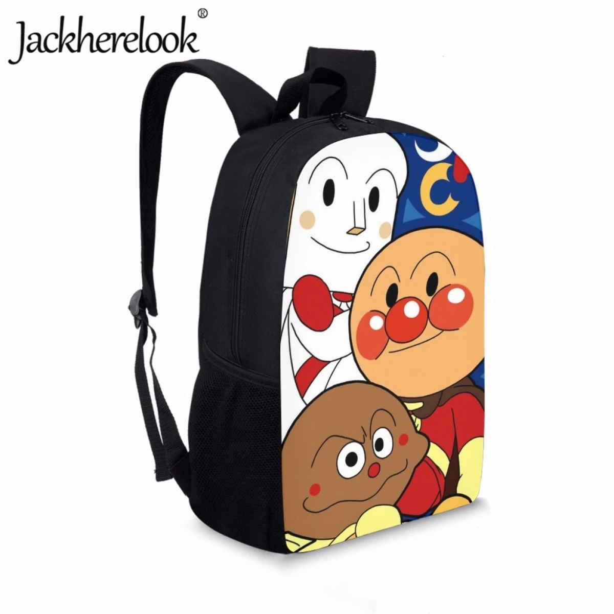 Jackherelook Children's Schoolbag Backpack New Hot Cartoon Anpanman Fashion Cute Book Bags Japan Style Boys Girls School Bags