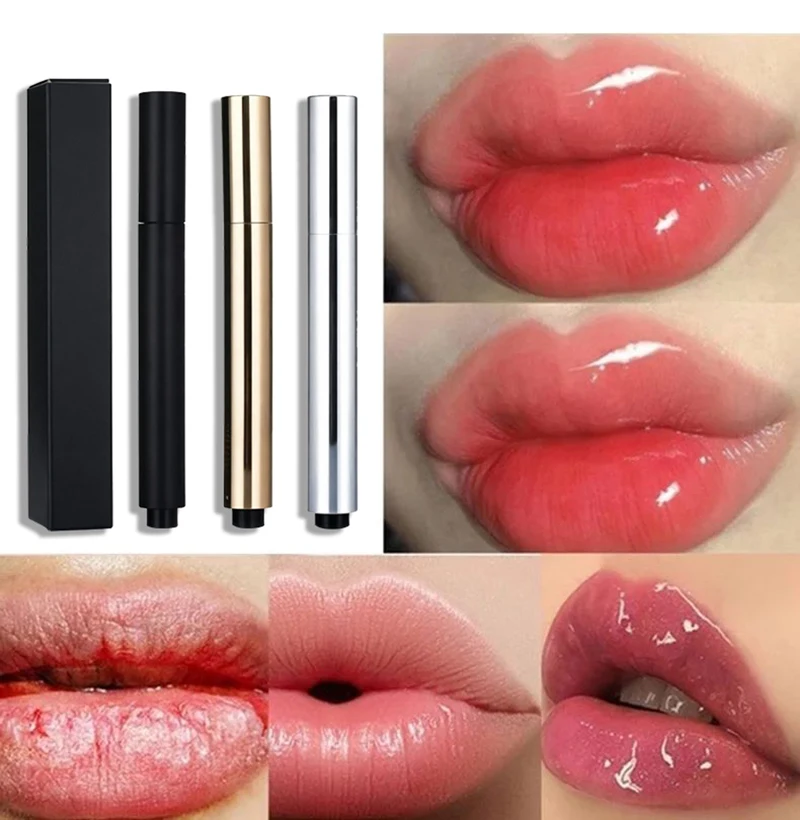 Фото Lip Plumper Стойкая нежная пухлая губа Увлажняет губы Plumps с растительными экстрактами Высококачественная сыворотка для объема губ Уход за губами №3
