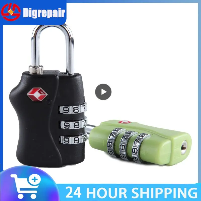

Luggage Travel Lock 3 Dial Travel Padlock Password Lock for Luggage Suitcase Baggage Toolbox Gym Locker Metal Code Password Lock