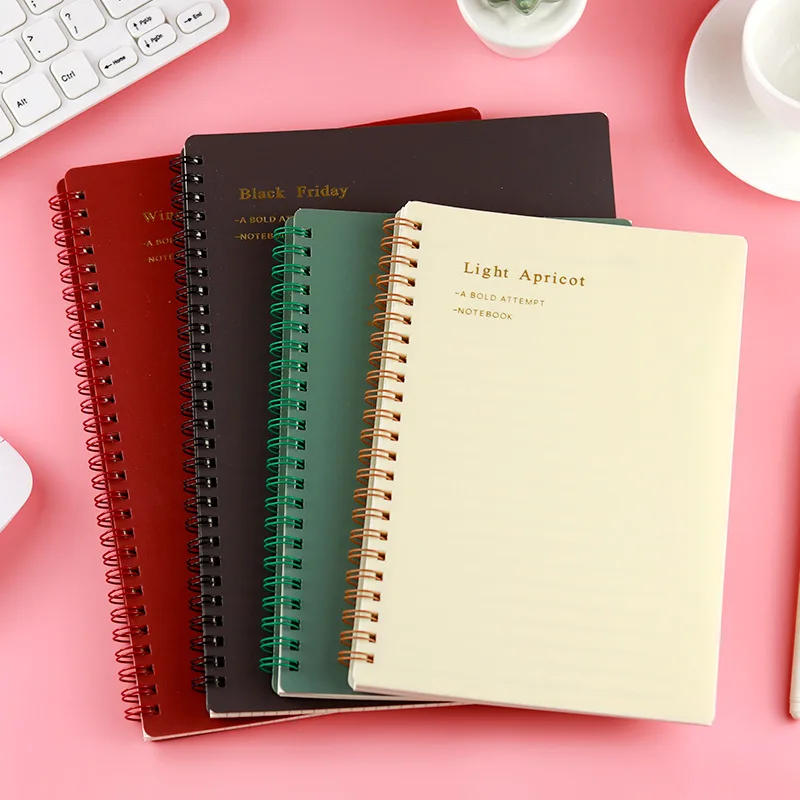 

Блокнот формата A5 Morandi в виде цветной катушки, простой блокнот в стиле ретро, блокнот для студентов в эстетике, школьные и офисные принадлежн...