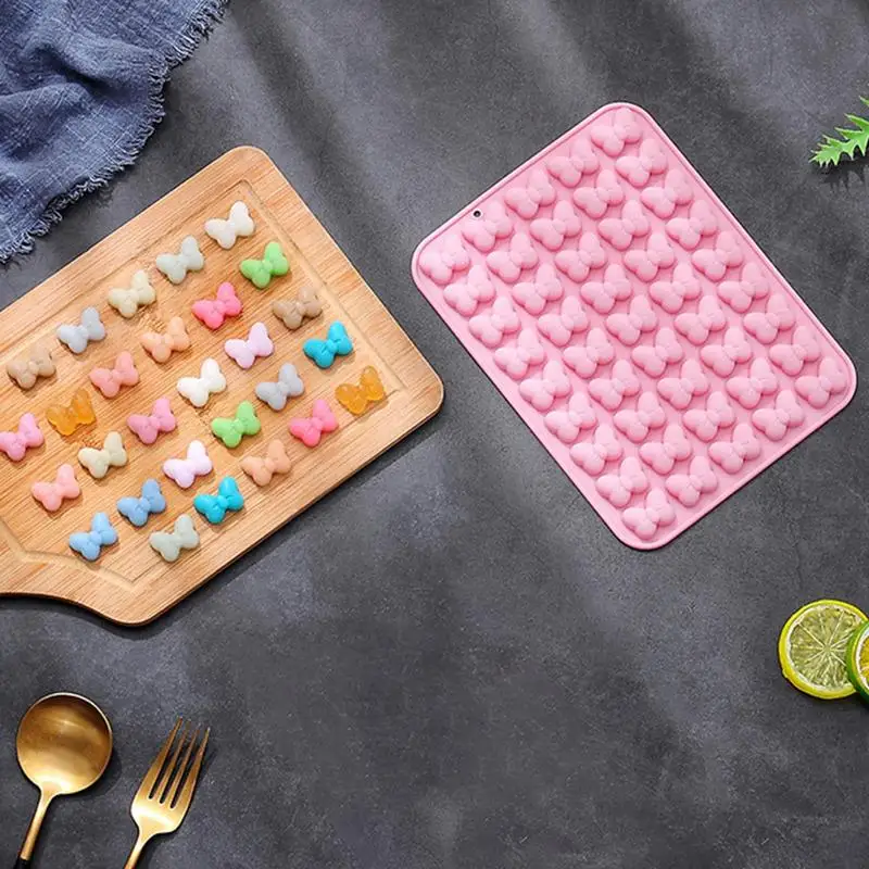 

Bowknot Can-dy Chocolate Mold Silicone Cake Mold Sugar Craft Bow Shape Can-dy Chocolate 3D Mold Fondant Cake Decorating Tools