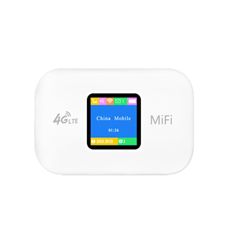 

4G Wireless Router Color Screen MiFi Mobile WiFi Portable 3000 MA Card 4G