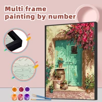 ruopoty painting by numbers with multi aluminium frame diy craft coloring by numbers home decor unique diy gift for kids adults