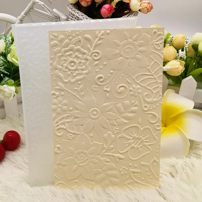 Тисненая папка с текстурой 3-d-Богемские растения