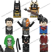 kf6136 batman superman the joker the flash plastic mini action toy figures building blocks dolls assemble bricks birthday gifts