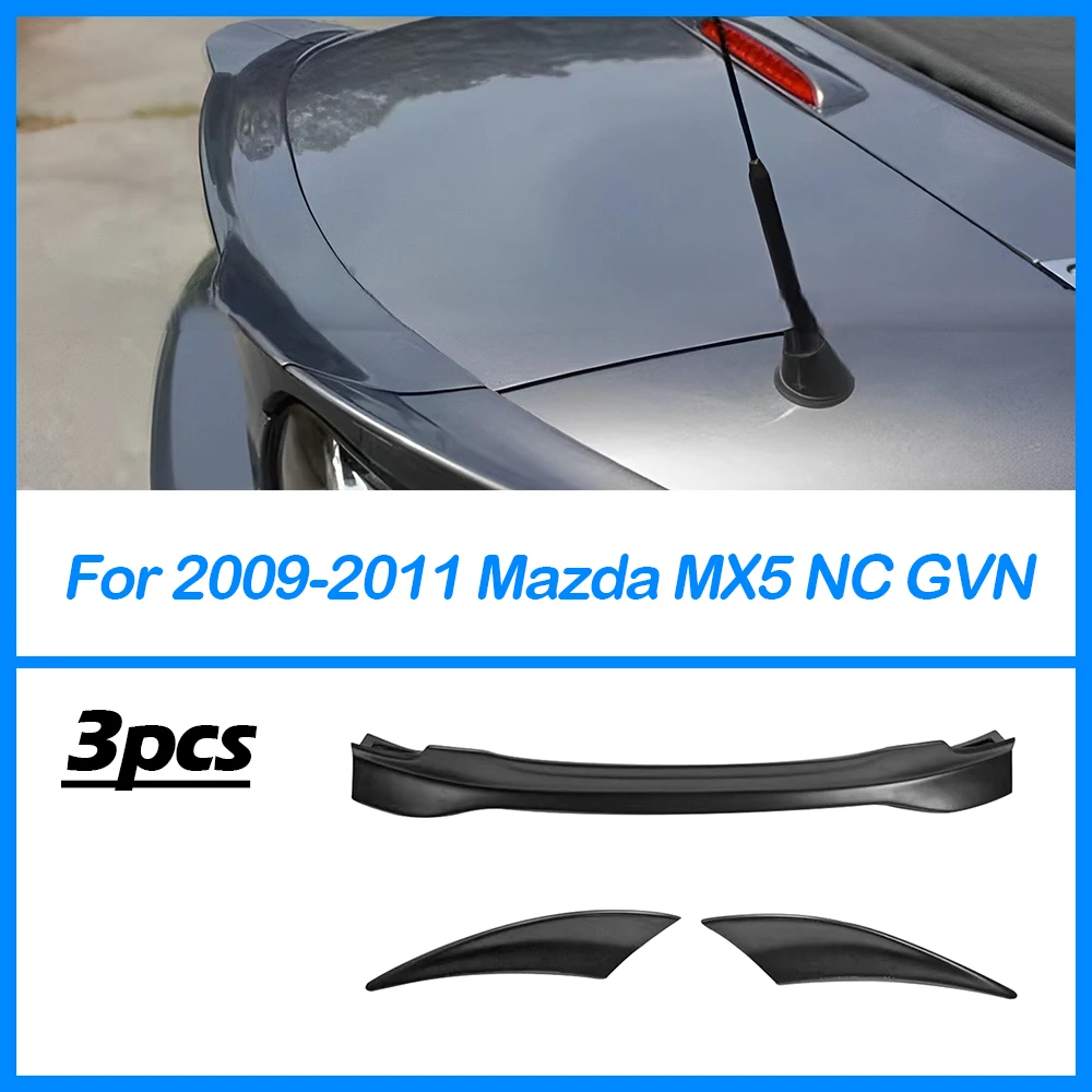 Фото Для 2009 2010 2011 MX5 Mazda Miata Gvn Nc Soft Top Special Tail Pressing Fixed Wind Wing Аксессуар FRP Углеродное волокно Смола-волокно №1