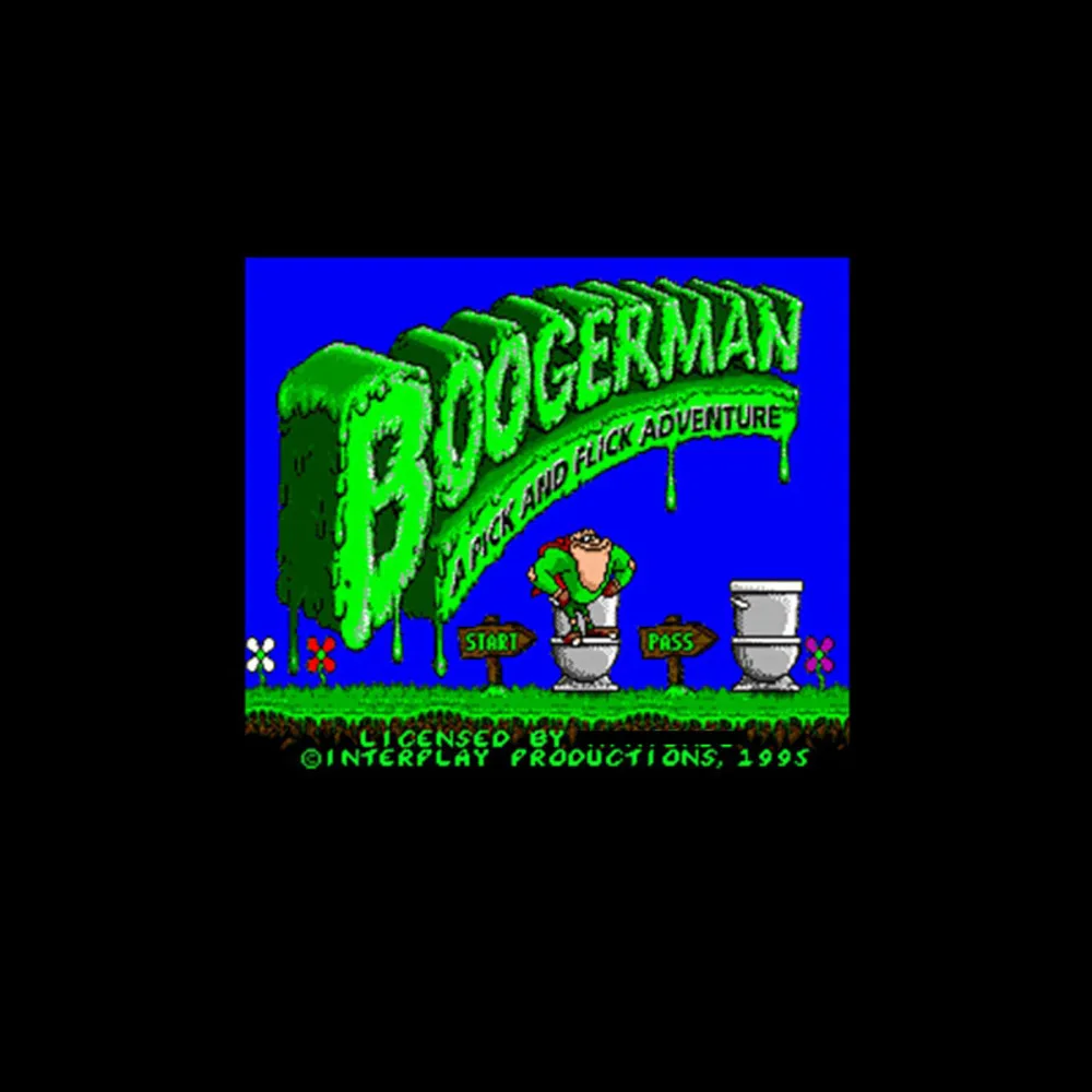 Boogerman - A Pick and Flick Adventure NTSC Версия 16 бит 46 пин большая серая игровая карта для
