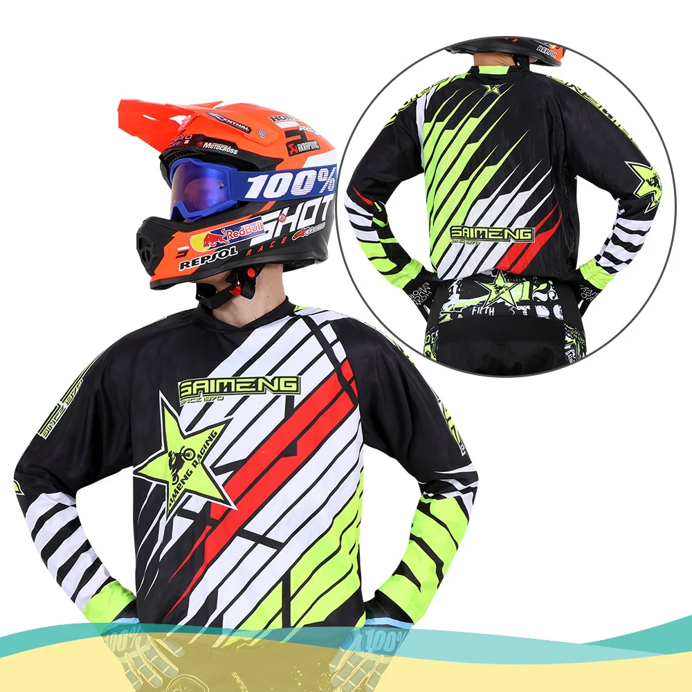 

motocross Jersey saimeng racing children child Size 20 22 24 26 28 MOTO mountain MX BMX children's kid Enduro boy girl Off-road