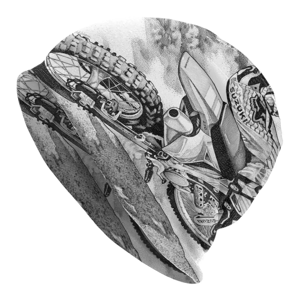 

Головной убор для мужчин и женщин, вязаные шапки для мотокросса, мягкая шапка-тюрбан