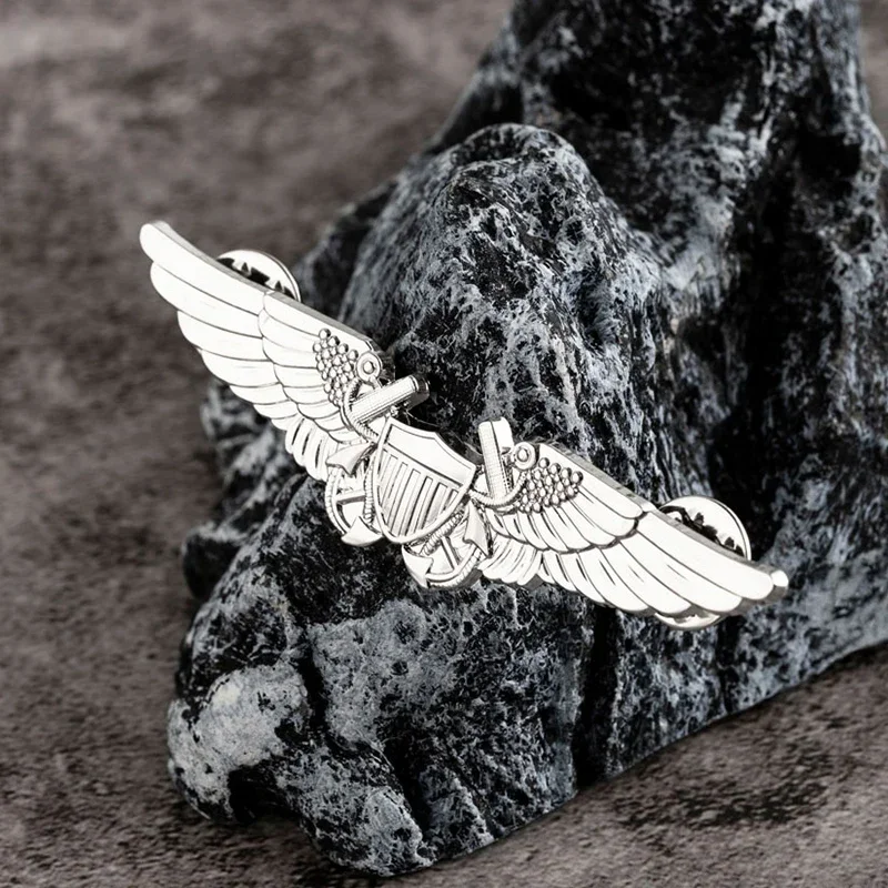 Значок с крыльями армии США военный пилот металлический значок командного