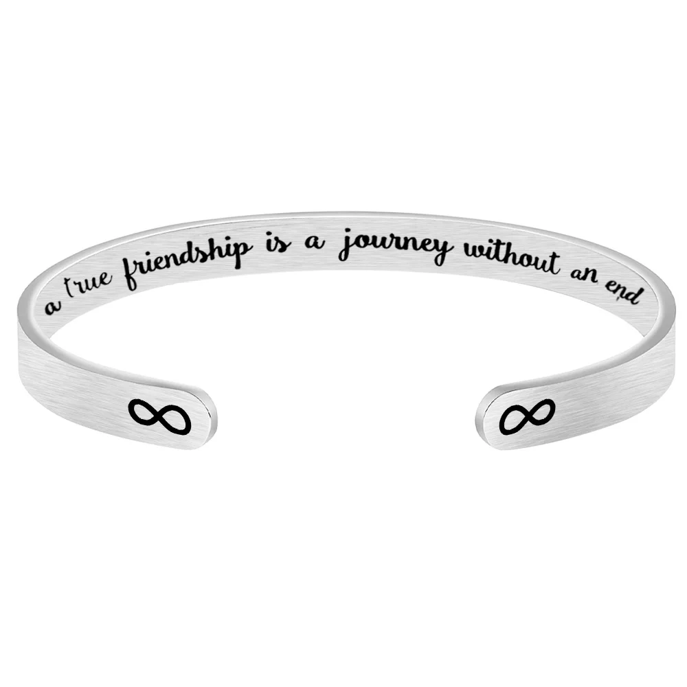 Вдохновляющие браслеты из нержавеющей стали настоящая дружба-это путешествие