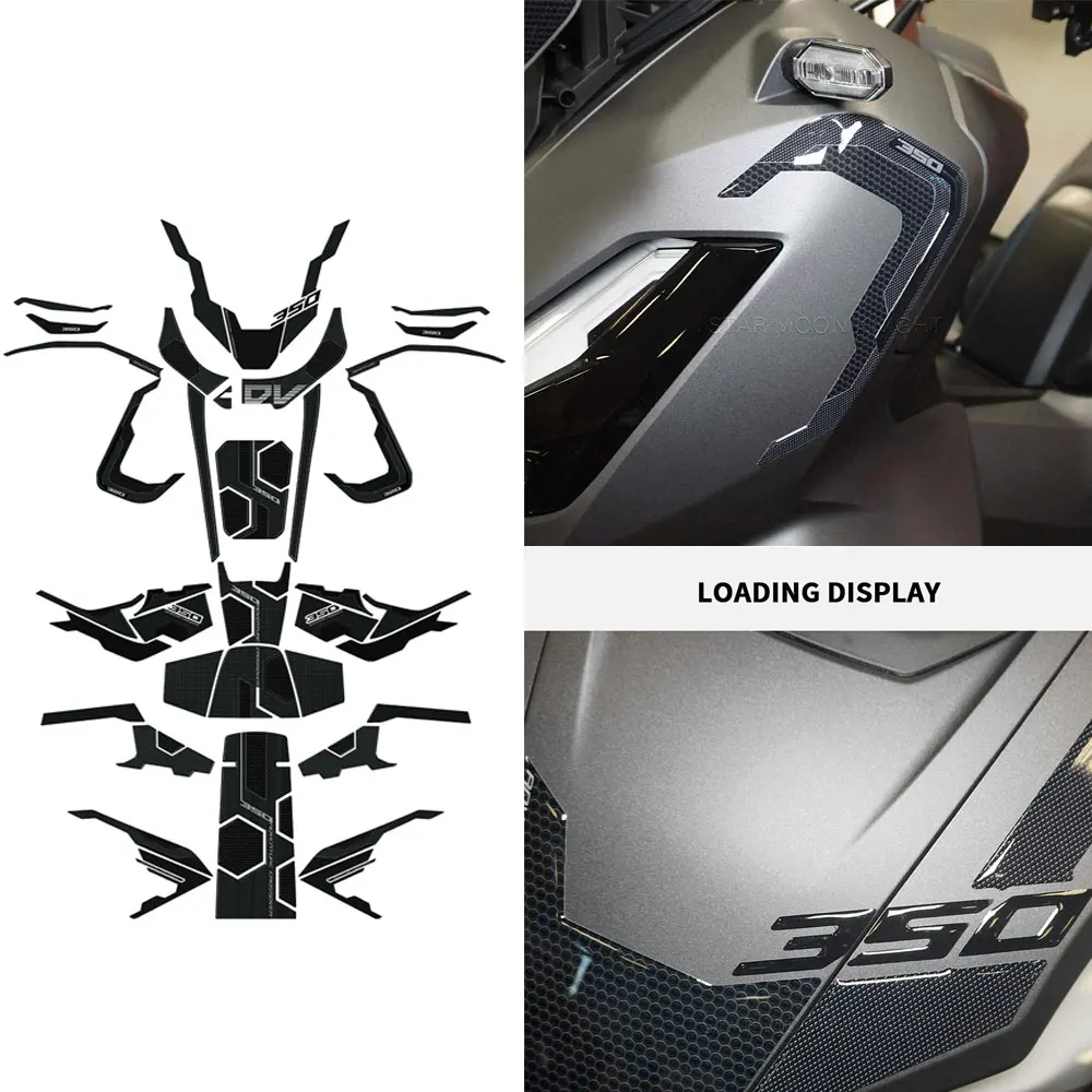 

Sticker 3D Tank Pad Stickers Protection Kit Oil Gas Protector Cover Decoration For HONDA ADV350 ADV 350 2022 2023 -