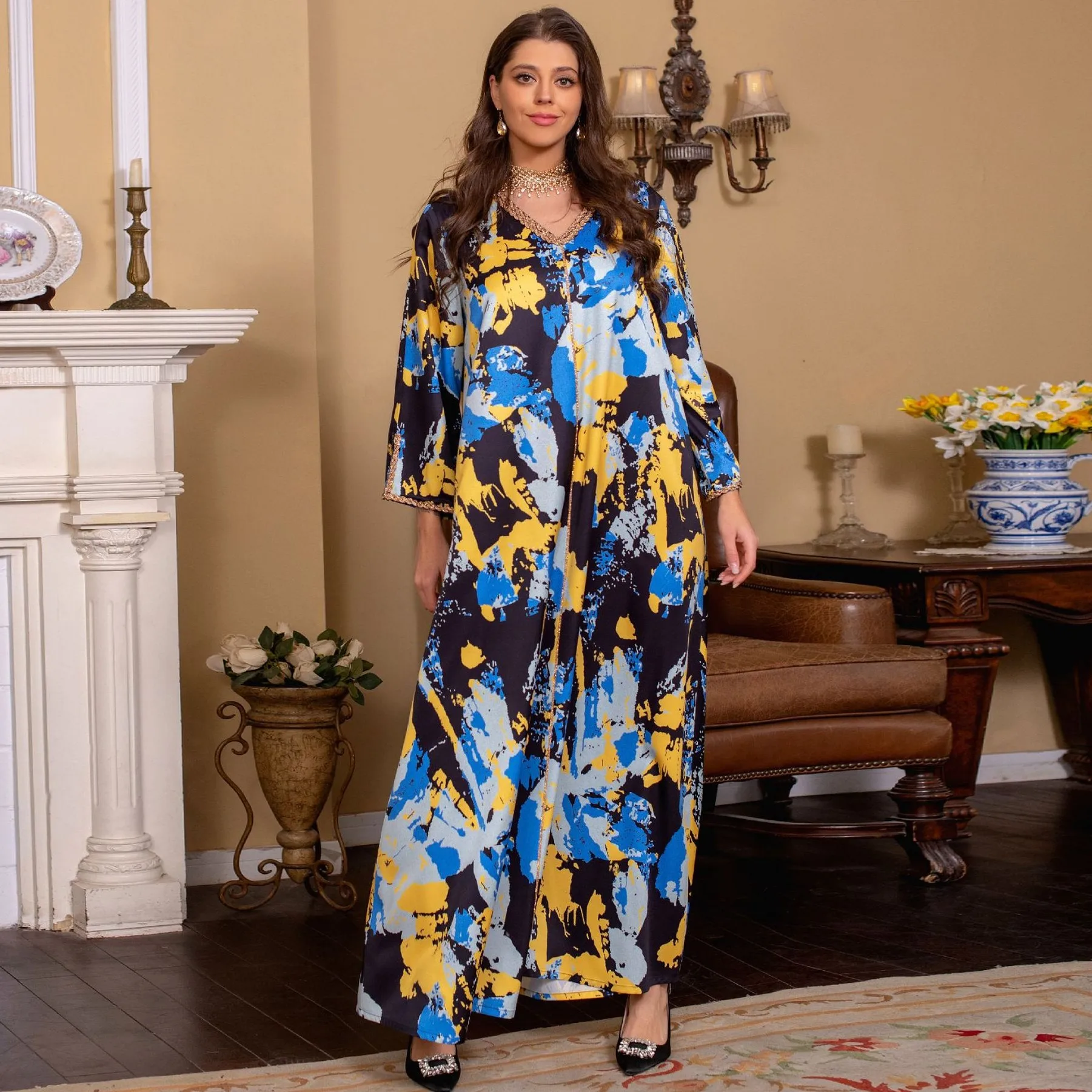 Elegant African Dresses For Women 2023 Dashiki Spring Summer Maxi Dress Ladies Traditional African Clothing Fairy Dreaes