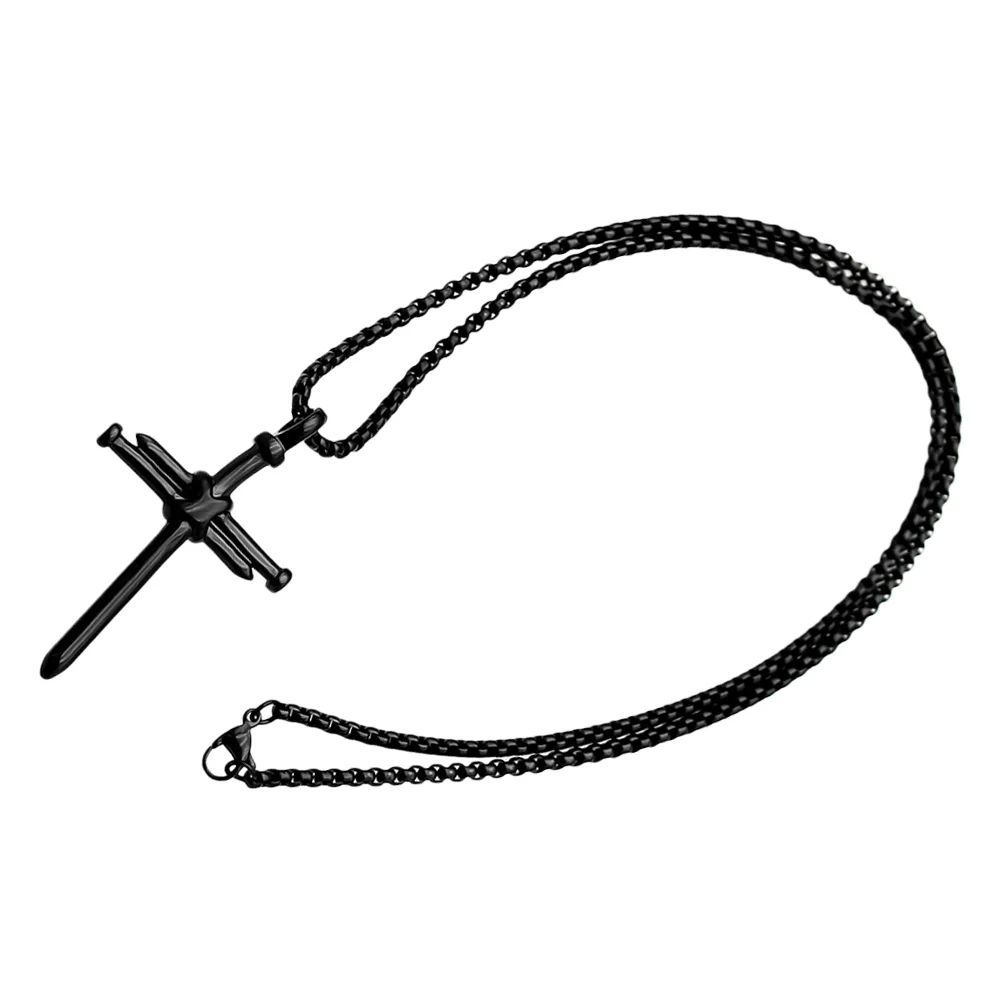 Ожерелья с подвеской для женщин индивидуальная черная титановая сталь Miss