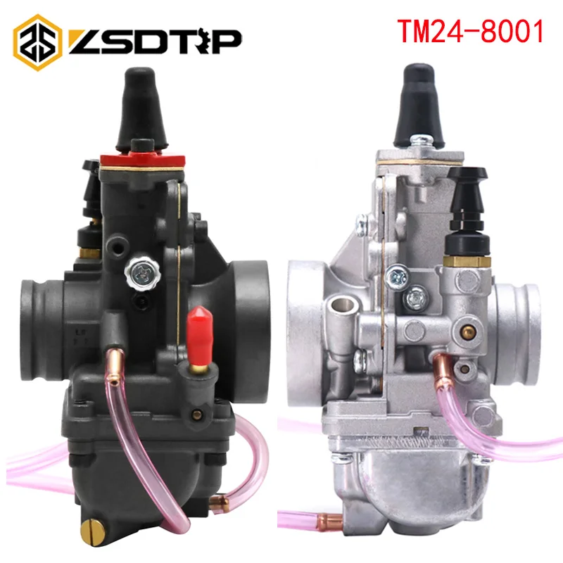 Фото ZSDTRP Mikuni 24 мм плоский скользящий высокопроизводительный Карбюратор Carb TM24-8001 №1