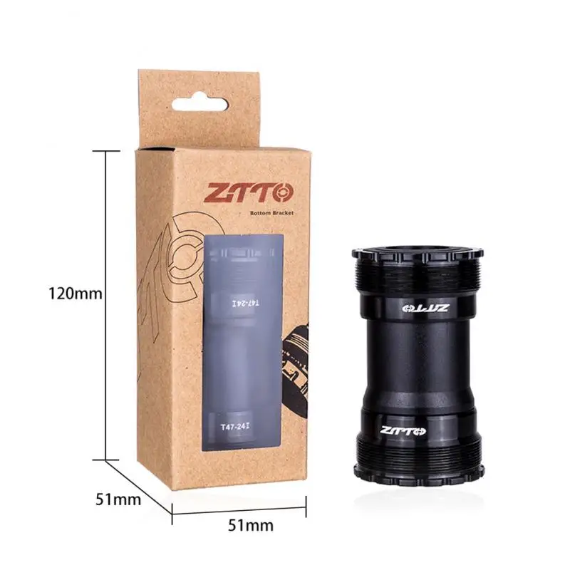 

ZTTO T47 велосипедные нижние кронштейны, резьба, встроенный внешний подшипник, центральный вал, внутренний диаметр вала 24 мм, пять направлений 86 92 мм 68 73 мм
