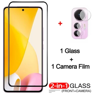 mi 12 lite, tempered glass + camera film for xiaomi 12 lite 5g protective glass mi12 lite screen protector xiaomi 12lite glass