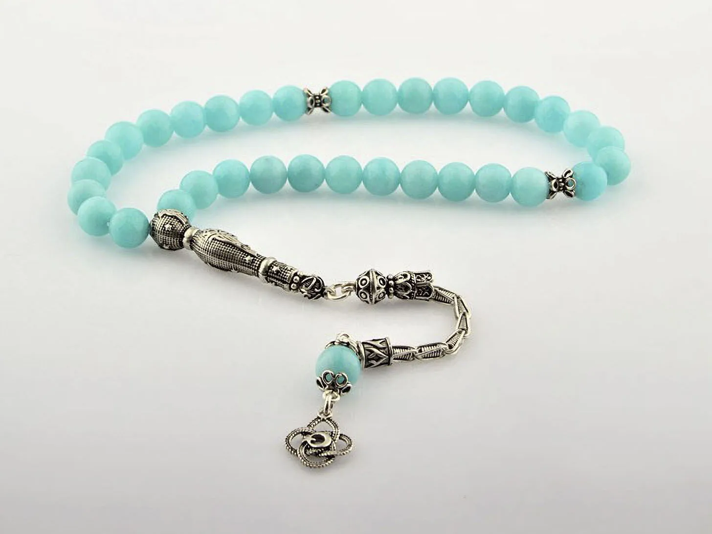 

AMAZONITE 33 YOGA BEADS, Komboloi Worry Beads, Dhikr Bracelet Beads, Humble Boyfriend BEADS, Humble Boyfriend Accessory