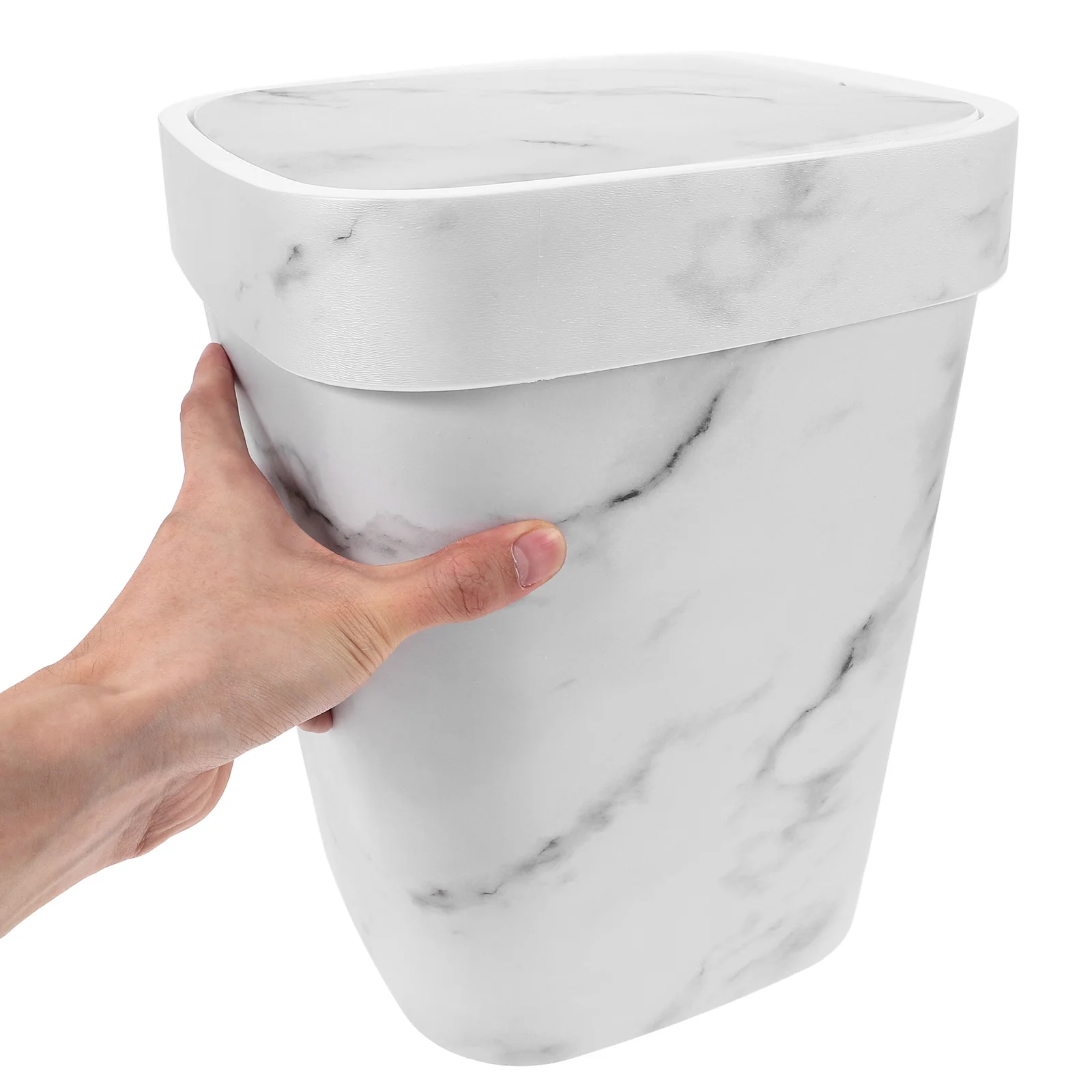 Мраморный мусорный бак мусорное ведро для кухни ванной комнаты мусор офиса с