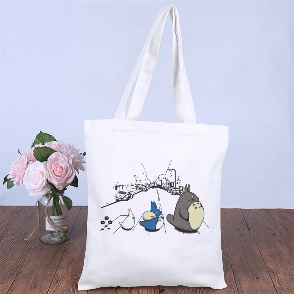 

Cross RodeHandbag My Neighbor Totoro Anime Movie Shoulder Canvas Bags Teens Storage Pocket Shopper HandBags Large Pouch Tote Bag
