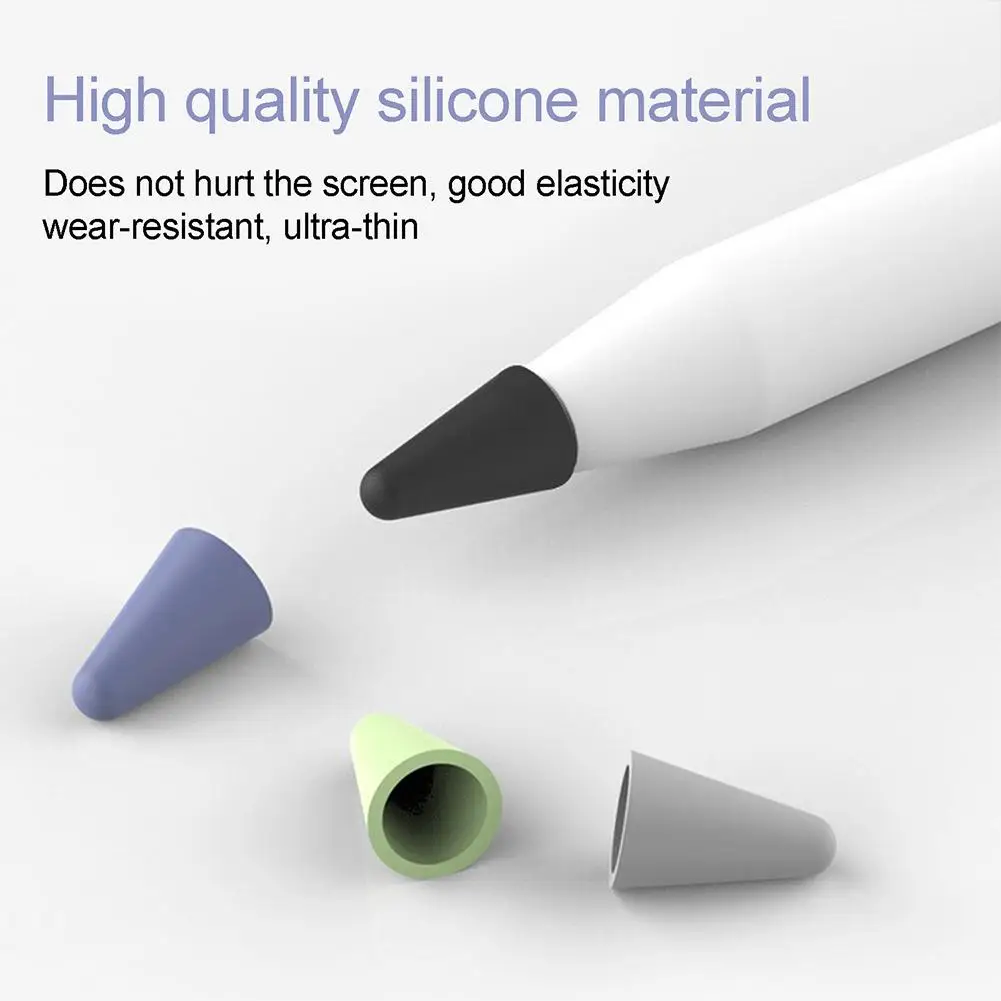 

8 Pcs Silicone Tip Sleeve Replacement Pen Nib Cover Compatible For Ipad 1st And 2nd Generation Ipencil