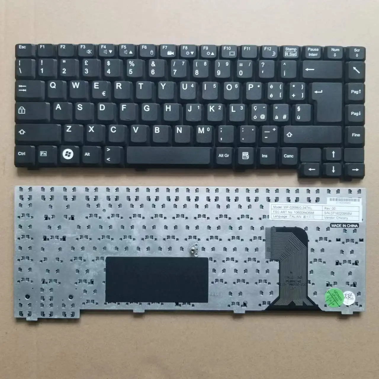 

Новинка для Fujitsu 2530 2530P серия итальянская Клавиатура для ноутбука черная фотография