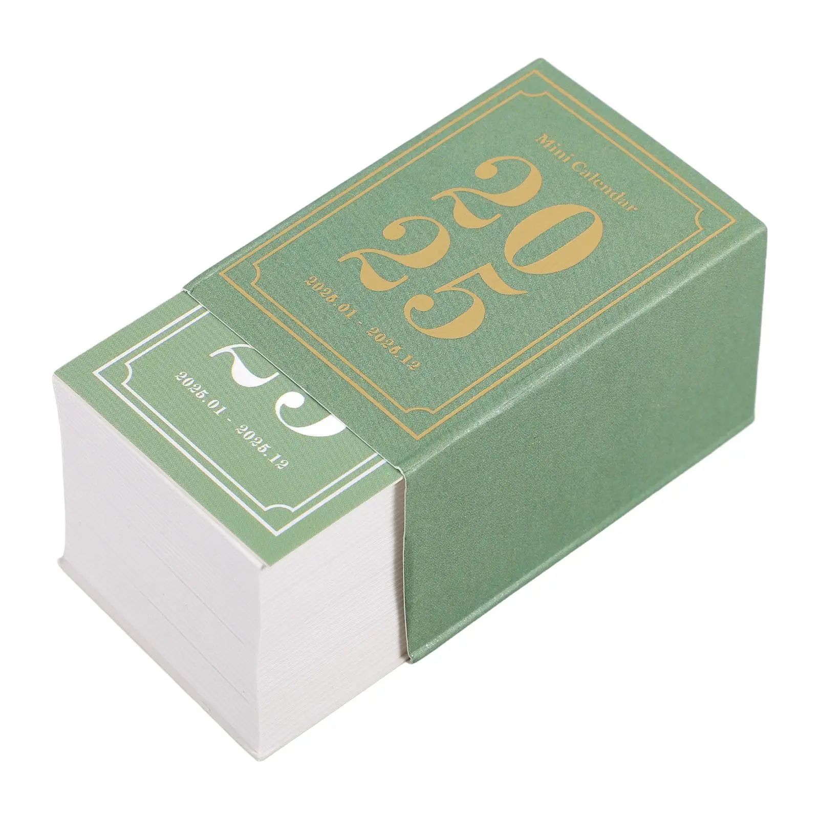Мини-английский настольный календарь 2025 года креативное украшение для офиса