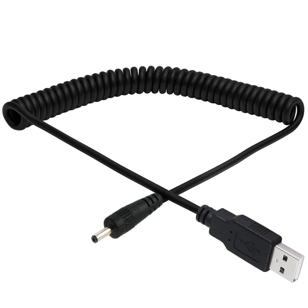 

1.5m USB2.0 Male to DC3.5mm*1.35mm Coiled Spiral Charger Cable for MP3、MP4、DVD、Audio System、Nokia、Digital Product (3.5x1.35mm)
