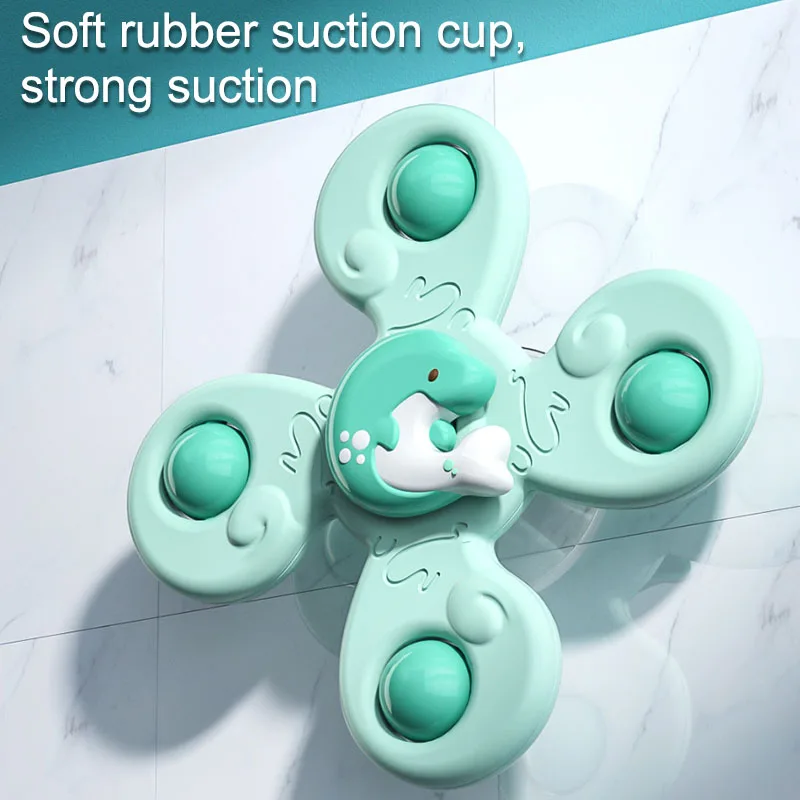 

Montessori Baby Bath Suction Cup Toys For Boy Children Bathing Sucker Spinner Toy For Kids Funny Child Rattles Teether Baby Toys