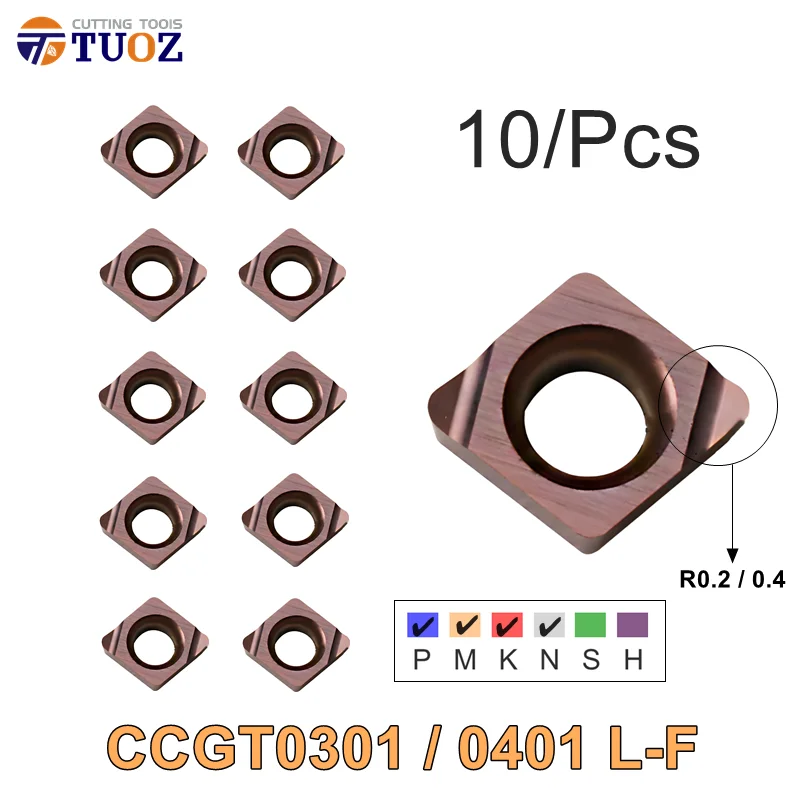 

TUOZ CCGT030102 CCGT030104 CCGT040102 CCGT040104 L-F пластины для токарных работ