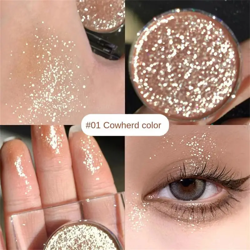 

Glitter Eyeshadow Monochrome Pearlescent Highlighter Powder Palette Bright Shiny Diamond Eye Shadow Eye Makeup Korean Cosmetics