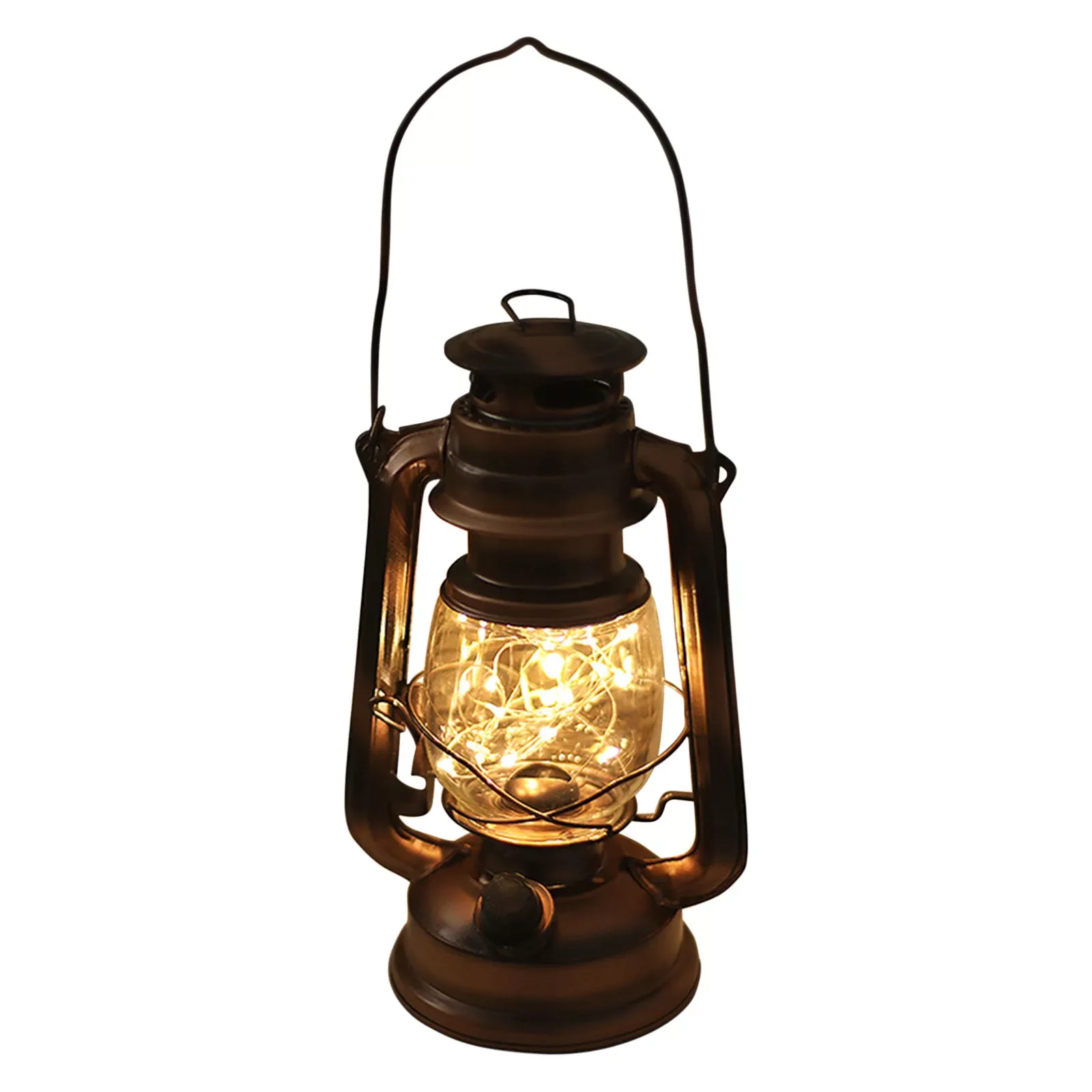 Kerosene Lamp Vintage Oil Lamp Burning Lantern Outdoor Camping Light Hanging Nightlights Christmas Home Decoration enlarge