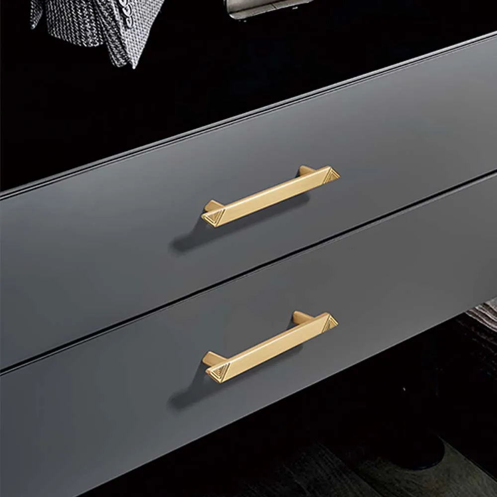 

Cabinet Door Handle Gray Black Modern Minimalist Wardrobe Cabinet Drawer Cabinet Door Handle Long Handle High-end Door Handles